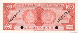1000 Pesos Oro Spécimen RÉPUBLIQUE DOMINICAINE  1964 P.106s2 UNC-