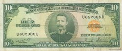 10 Pesos Oro RÉPUBLIQUE DOMINICAINE  1975 P.110a TB