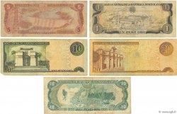 Lot de 5 billets RÉPUBLIQUE DOMINICAINE  1970 P.LOT B