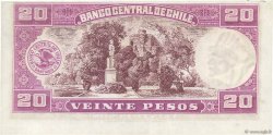 20 Pesos - 2 Condores Fauté CHILI  1947 P.093b SPL