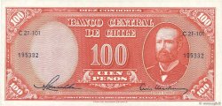 100 Pesos - 10 Condores CHILI  1958 P.122 SUP