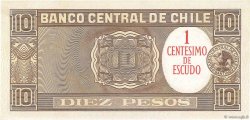1 Centesimo sur 10 Pesos CHILI  1960 P.125 NEUF