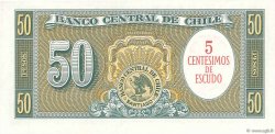 5 Centesimos sur 50 Pesos CHILI  1960 P.126a pr.NEUF