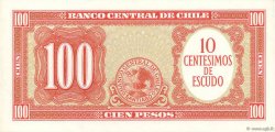 10 Centesimos sur 100 Pesos CHILI  1960 P.127a SPL