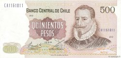 500 Pesos CHILI  1989 P.153b pr.NEUF