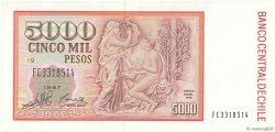 5000 Pesos CHILI  1997 P.155e pr.NEUF