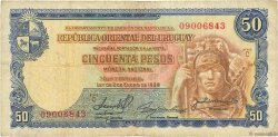 50 Pesos URUGUAY  1939 P.038b TB