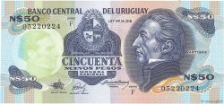 50 Nuevos Pesos URUGUAY  1988 P.061A