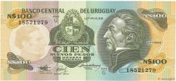 100 Nuevos Pesos URUGUAY  1987 P.062A UNC-