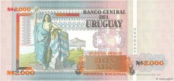 2000 Nuevos Pesos URUGUAY  1989 P.068a UNC
