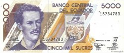 5000 Sucres ECUADOR  1999 P.128c