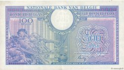 500 Francs - 100 Belgas BELGIEN  1943 P.124 VZ