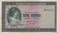 1000 Korun TCHÉCOSLOVAQUIE  1945 P.065a TTB