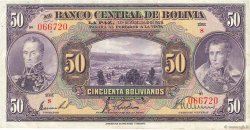 50 Bolivianos BOLIVIE  1928 P.124a TTB