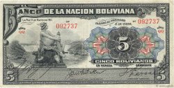 5 Bolivianos BOLIVIE  1911 P.105b TB+
