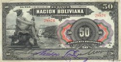 50 Bolivianos BOLIVIE  1911 P.110 pr.TTB