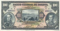 100 Bolivianos BOLIVIA  1928 P.125a AU