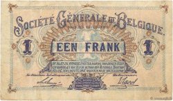1 Franc BELGIQUE  1915 P.086a TB