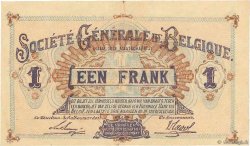 1 Franc BELGIQUE  1917 P.086b TTB+