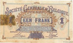 1 Franc BELGIQUE  1917 P.086b TB