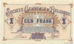 1 Franc BELGIQUE  1918 P.086b TTB