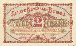 2 Francs BELGIQUE  1916 P.087 SUP