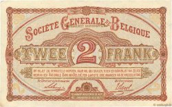 2 Francs BELGIEN  1916 P.087 VZ+