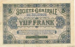 5 Francs BELGIQUE  1916 P.088 TTB
