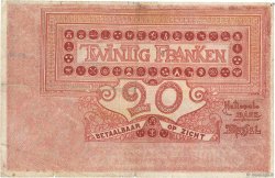 20 Francs BELGIQUE  1919 P.067 TB+