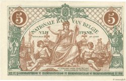 5 Francs BELGIQUE  1921 P.075b SUP