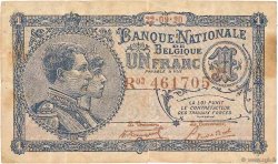 1 Franc BELGIQUE  1920 P.092 B