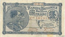 1 Franc BÉLGICA  1921 P.092