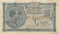 1 Franc BELGIQUE  1921 P.092 pr.TTB