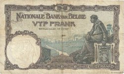 5 Francs BELGIQUE  1925 P.093 B+