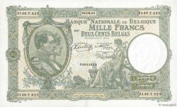 1000 Francs - 200 Belgas BELGIUM  1943 P.110 AU