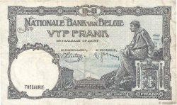 5 Francs BELGIQUE  1938 P.108a TTB