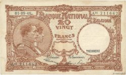 20 Francs BELGIQUE  1948 P.116 TB+