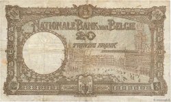 20 Francs BELGIQUE  1924 P.094 TB