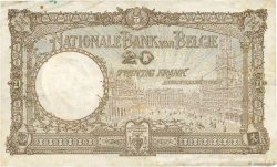 20 Francs BELGIUM  1929 P.098b F