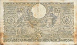 100 Francs - 20 Belgas BELGIUM  1934 P.107 F