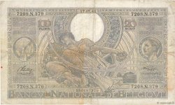100 Francs - 20 Belgas BELGIUM  1941 P.107