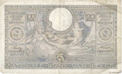 100 Francs - 20 Belgas BELGIQUE  1942 P.107 TB