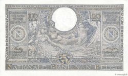 100 Francs - 20 Belgas BELGIUM  1943 P.107 AU