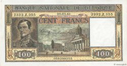 100 Francs BELGIQUE  1945 P.126