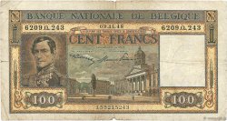 100 Francs BELGIQUE  1947 P.126 B