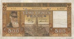 500 Francs BELGIQUE  1944 P.127a TB