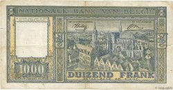 1000 Francs BELGIQUE  1944 P.128a B+