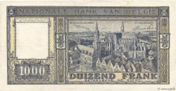 1000 Francs BELGIUM  1947 P.128c VF