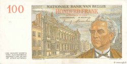 100 Francs BELGIUM  1953 P.129b VF+