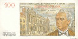 100 Francs BELGIQUE  1957 P.129c SUP